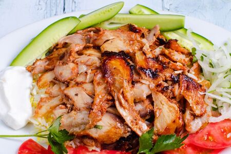 Курица с рисом и овощами