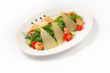 Салат Руккола с креветками