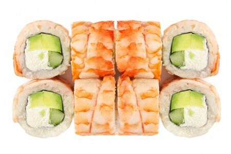 Ролл Филадельфия с тигровой креветкой