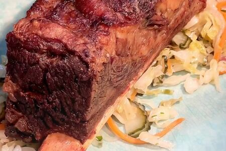 Ребро говяжье с квашеной капустой