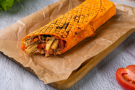 Шаурма стандарт с курицей и фри