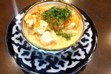 Суп с курицей и грибами