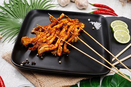 Грибы вешенки/烤平菇