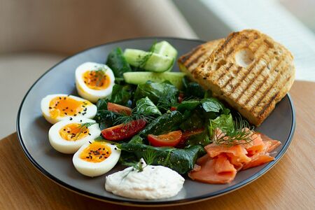 Авторский завтрак с лососем