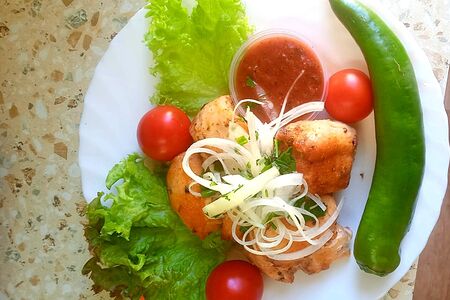 Шашлык из куриного филе