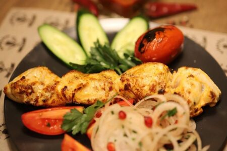 Шашлык из куриного филе