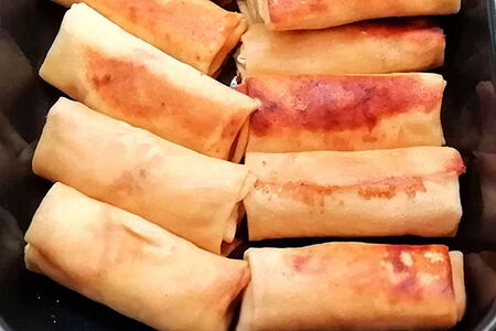 Блинчики с яйцом и луком ручная работа