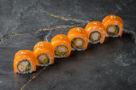 Ролл Креветка темпура с лососем