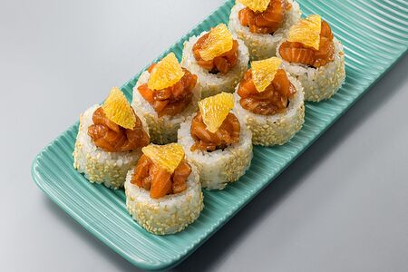 Тартар с лососем унаги