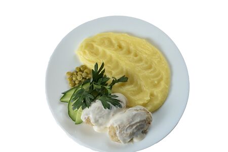 Ленивые голубцы с картофельным пюре