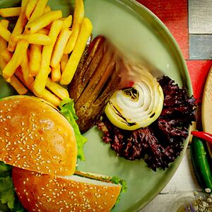 Համբուրգեր կարտոֆիլ ֆրիով