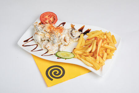 Курица с грибами