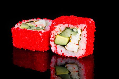 Ролл Калифорния с креветкой