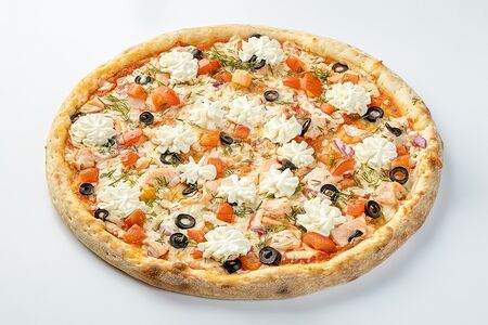 С лососем и сливочным сыром