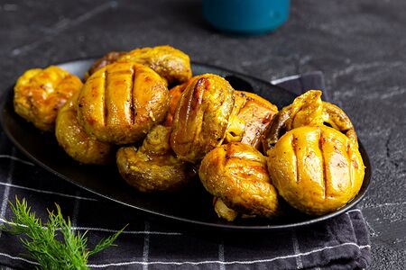 Грибы на углях