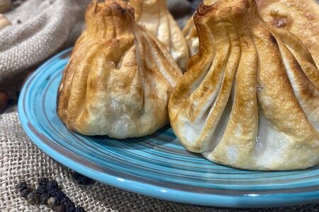 Хинкали жареные с бараниной 1шт