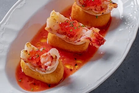 Аранчини с аргентинскими креветками