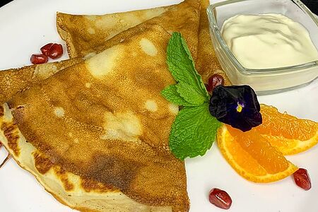 Блинчики со сгущенным молоком