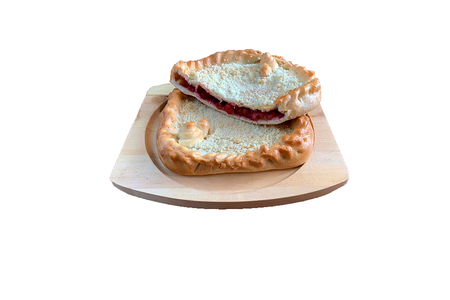 Пирог с яблоками и ягодой