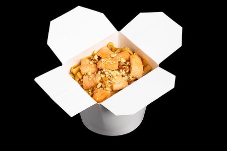 Удон с лососем