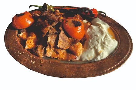 Донер на тарелке Искандер