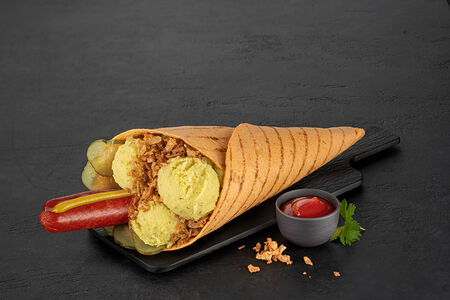 Рулле с бергсалями колбаской