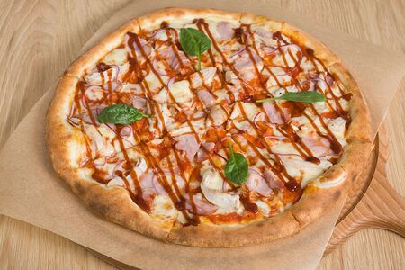 Пицца с курицей BBQ XL