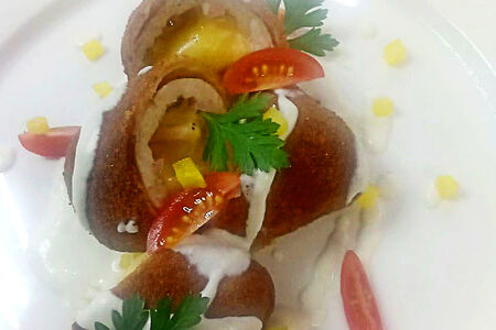 Куриный рулет фаршированный