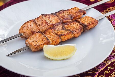 Шашлык из семги