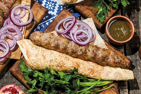 Люля-кебаб из говядины со свининой