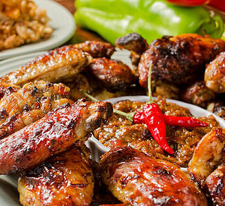 Куриные крылья на мангале