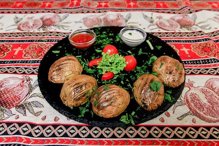 Картофель на мангале