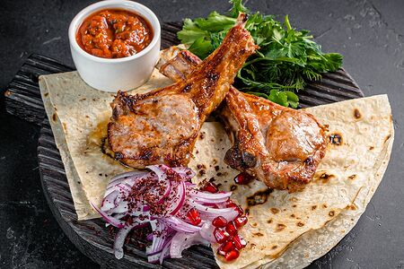 Шашлык из телячьей корейки