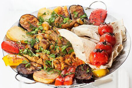 Садж-кебаб из цыпленка