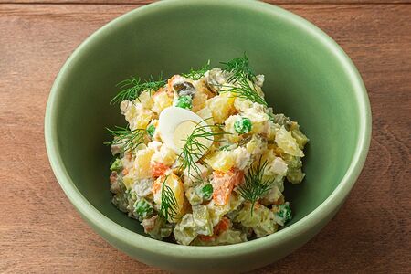 Оливье с говяжьим языком