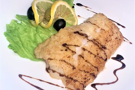 Филе трески жареное