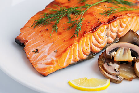 Рыба с грибами