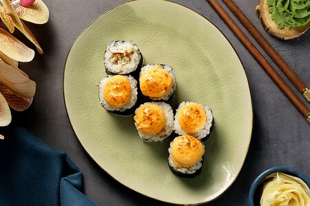 Запеченные маки с угрем