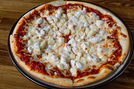 Пицца с курицей