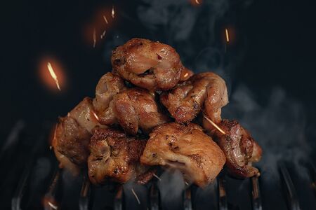Шашлык из куриного филе бедра