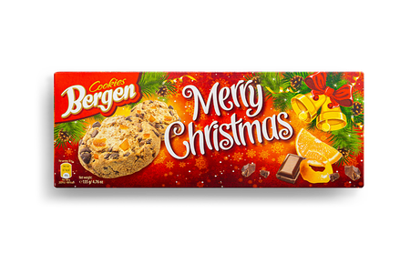 Bergen Cookies Печенье с кусочками шоколада и цедрой апельсина