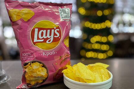 Чипсы Lays с крабом