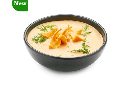 Крем-суп с лисичками