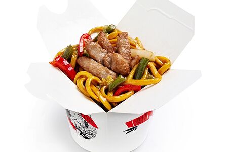 Удон со свининой