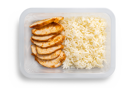 Куриная грудка чили с рисом