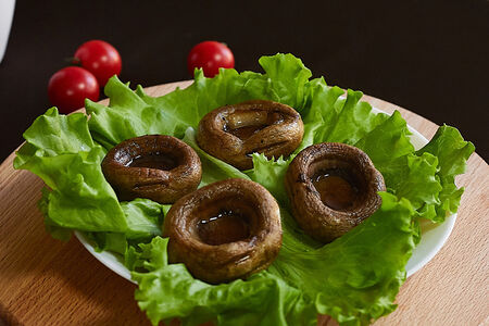 Шампиньоны на мангале