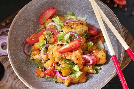 Салат из цветной капусты по-корейски