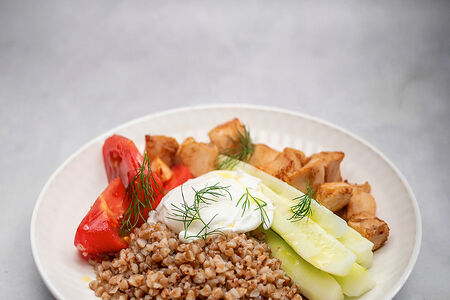 Фитнес-завтрак с курицей