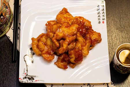 Филе судака в кисло-сладком соусе