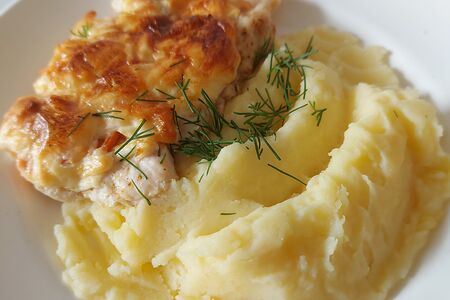 Филе куриное с пюре